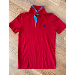 Psycho Bunny Classic Polo Red Mens Size 3